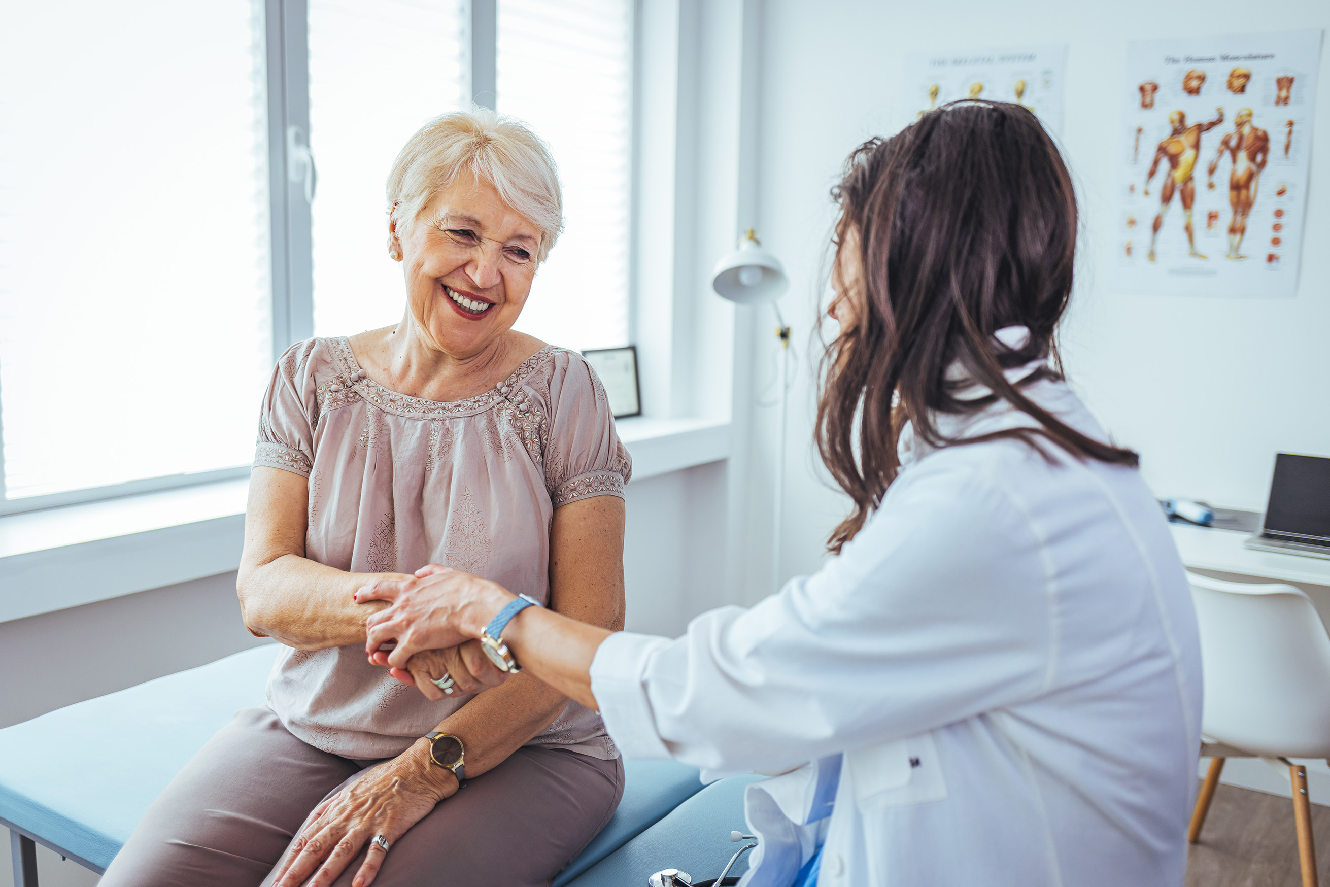 Doctor and patient talking